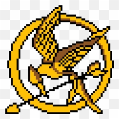 Hunger Games Logo Pixel Art Clipart - Hunger Game As Emoji,Emoji Sleepover