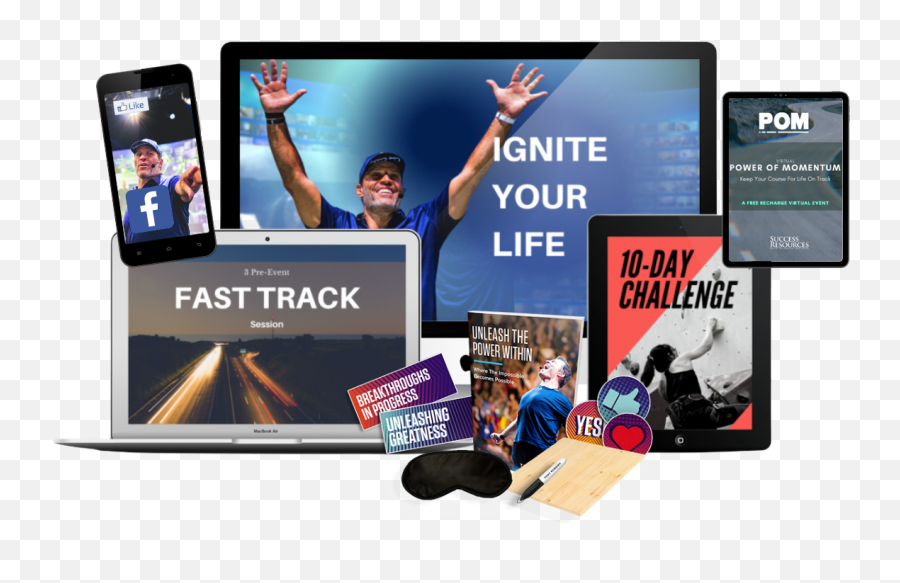 Tony Robbins Unleash The Power Within Virtual 2021 - Display Advertising Emoji,Tony Robbin Emotion