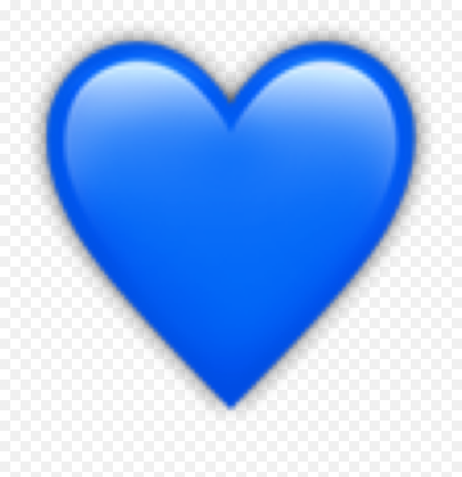 How To Blue Heart Emoji - Transparent Heart Iphone Emojis,Heart Emojis Transparent Blue