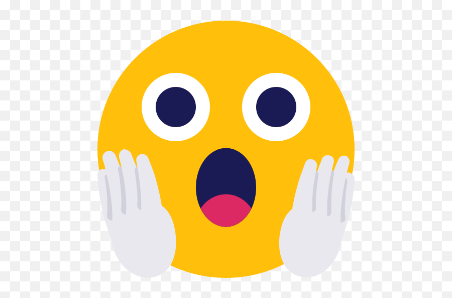 Scared Smiley Surprised Icon - Surprised Icon Emoji,Shocked Emoji Png