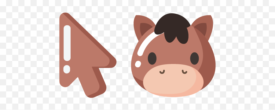 Minimal Horse Cursor U2013 Custom Cursor - Frog Custom Cursor Emoji,Animal Emotions Cartoon