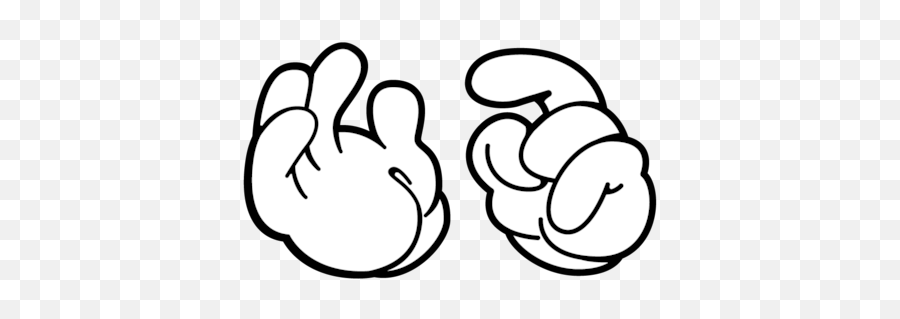 Mickey Mouse Hands Or Gloves Templates - Mickey Con Guantes Emoji,Shocker Emoji Iphone