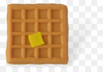 Teething Toys - Belgian Waffle Emoji,Breakfast Waffle Emojis