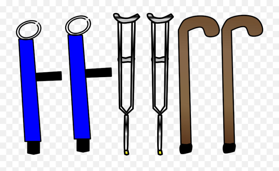 Crutches Different Kinds - Vertical Emoji,Crutches Emoji