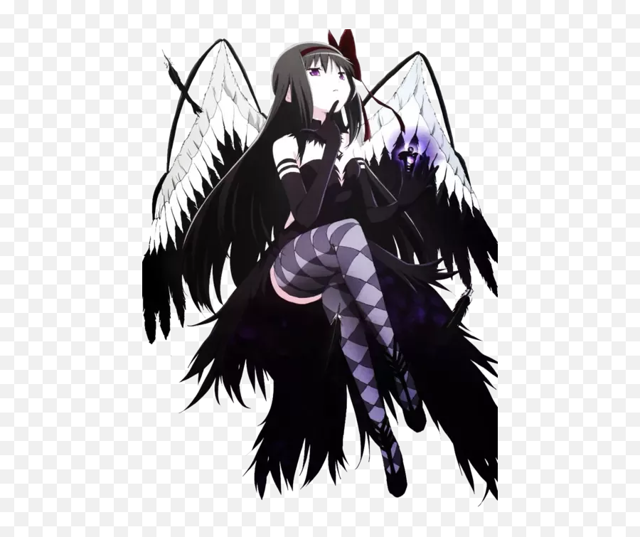 Who Is The Strongest Anime Character - Homura Akemi Cosplay Demon Emoji,Most Powerful Expression Of Emotion From Male Characters Anime