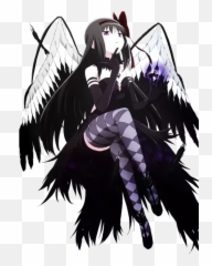 Who Is The Strongest Anime Character - Homura Akemi Cosplay Demon Emoji,Most Powerful Expression Of Emotion From Male Characters Anime