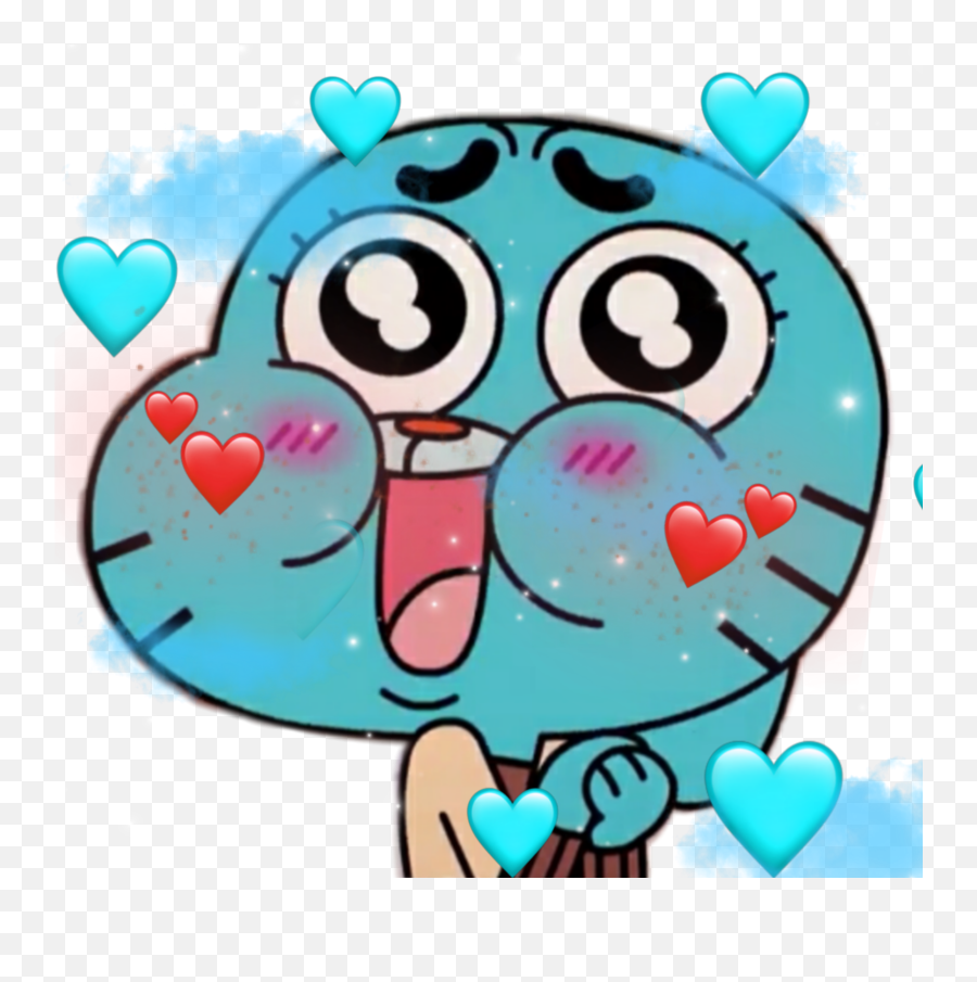 Gumball Sticker - Gunball Cute Emoji,Emojis Gumball The Bros