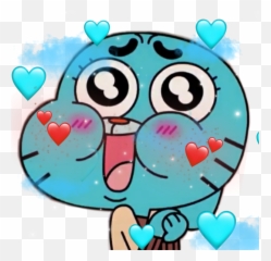 Gumball Sticker - Gunball Cute Emoji,Emojis Gumball The Bros
