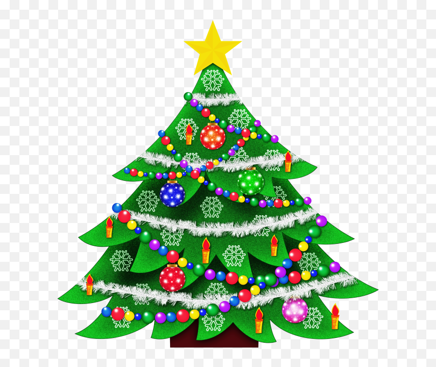 Cute Christmas Tree Clipart - Clipart Transparent Christmas Tree Emoji,Christmas Tree Emoticon