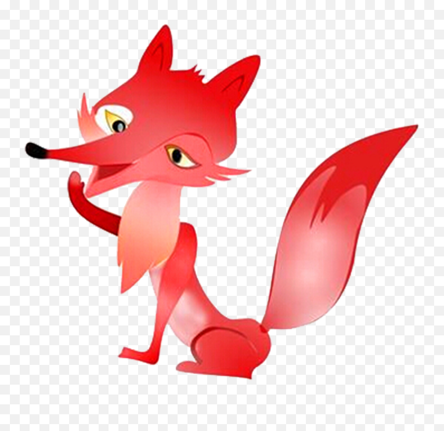 Red Fox Cartoon - Fox Png Download 29532953 Free Emoji,Fox Emoticon Png
