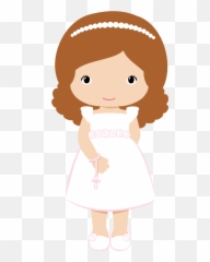 Girls In Their First Communion Clip Art Oh My First Emoji,Emoticon Resando