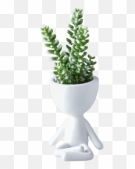 Carolilly Cute Flower Pot Indoor Outdoor Art Portrait Sculpture Vase Resin Succulent Planter Vase Home Garden Decor Emoji,Symbol, Your Emotion + Crochet =, Leisurearts.com