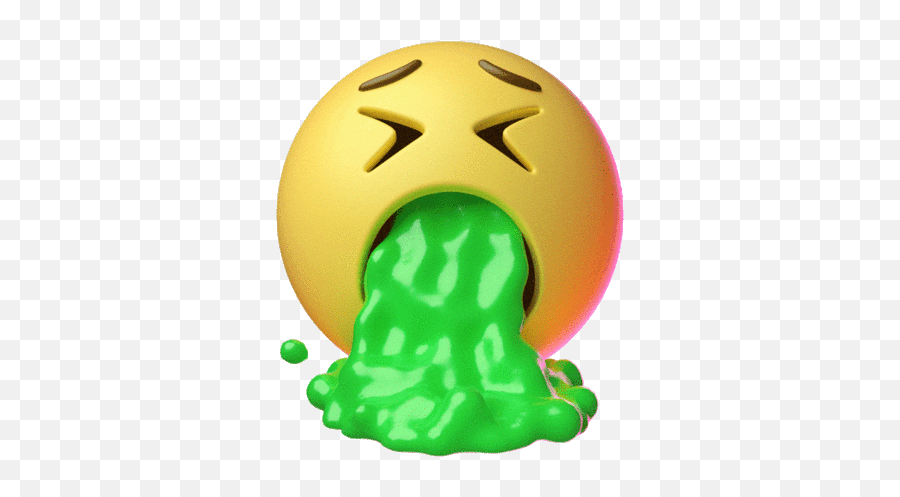 Cute Vomit Gif Emoji,Barfing Emoticons