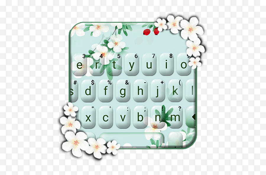 Updated Girly Charming Floral Keyboard Theme Android App Emoji,Imagea Of Flower Emojis