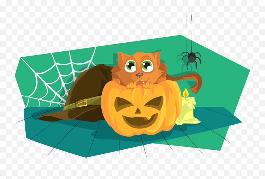 Free Spooky Cat Halloween Images - Para Niños De Halloween Emoji,Scared Cat Emoji