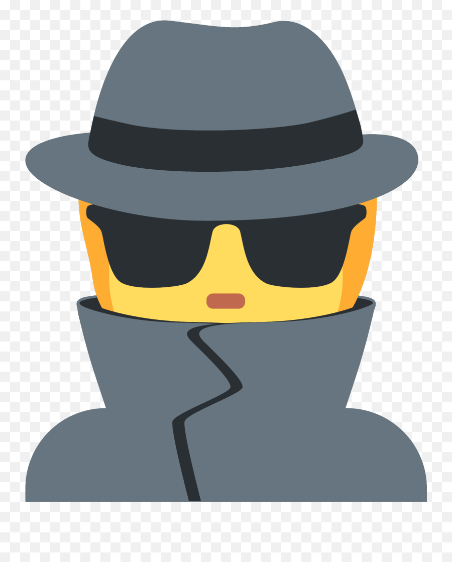 U200d Man Detective Emoji - What Emoji,Santa Hat Emoji Copy And Paste Black And White