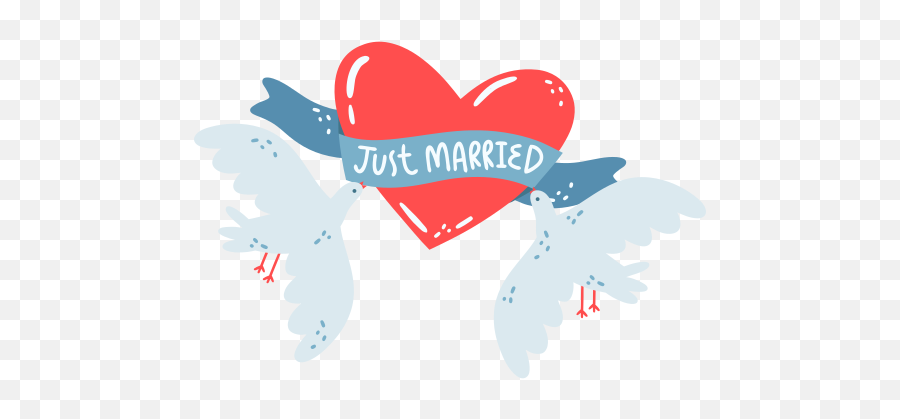 Just Married Stickers - Free Love And Romance Stickers Emoji,Married Emoji\