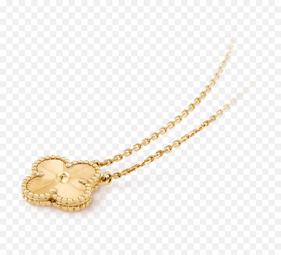 Vintage Alhambra Pendant - Solid Emoji,Emotion Necklace