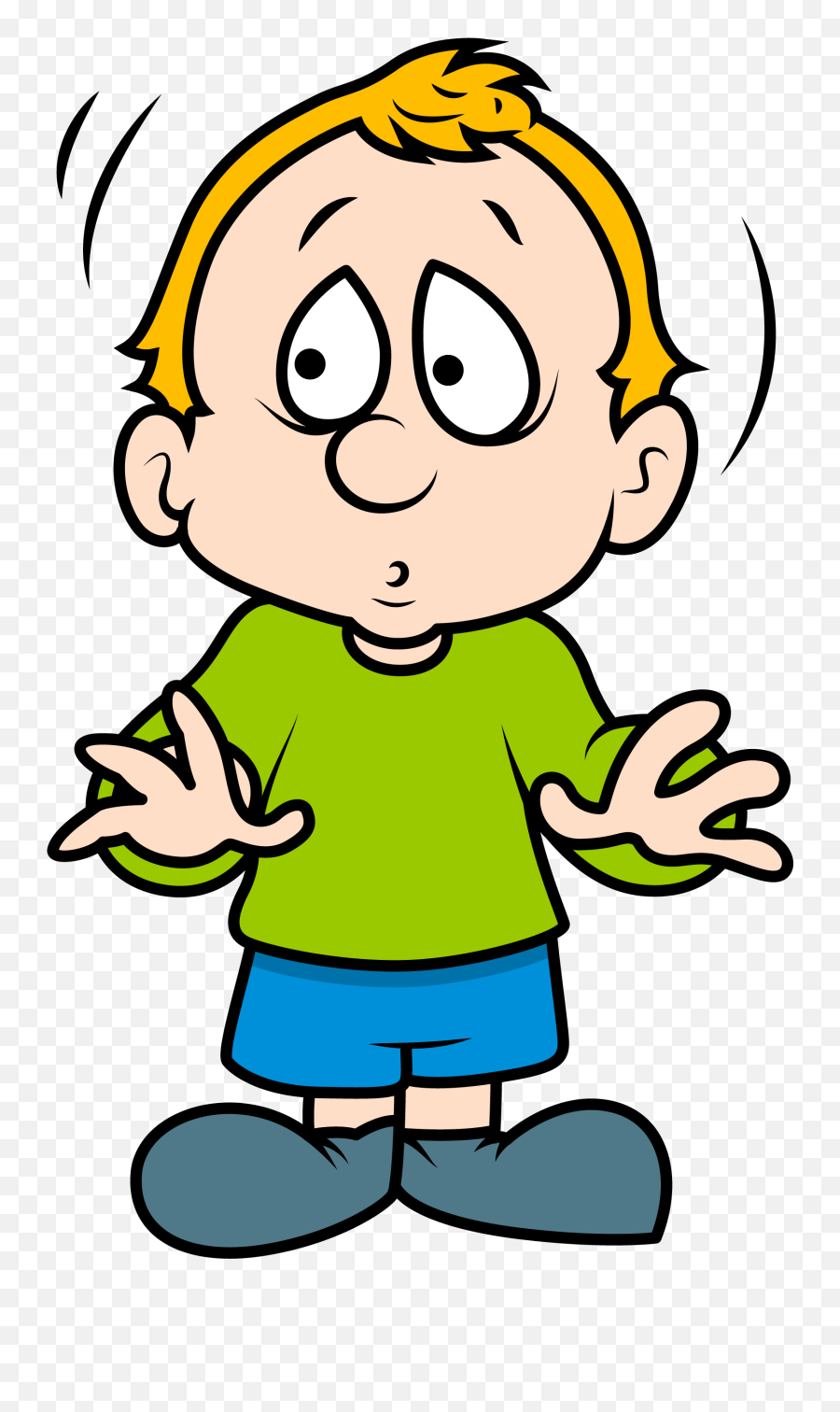 Emotions Clipart Emotional Person Emotions Emotional Person - Scared Cartoon Boy Emoji,Cartoon About Emotions