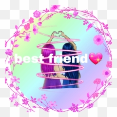 Best Friend Sticker - Girly Emoji,Best Friend Emoji Background
