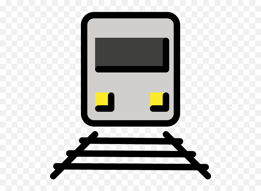 Train Emoji Clipart - Horizontal,Train Track Emoji