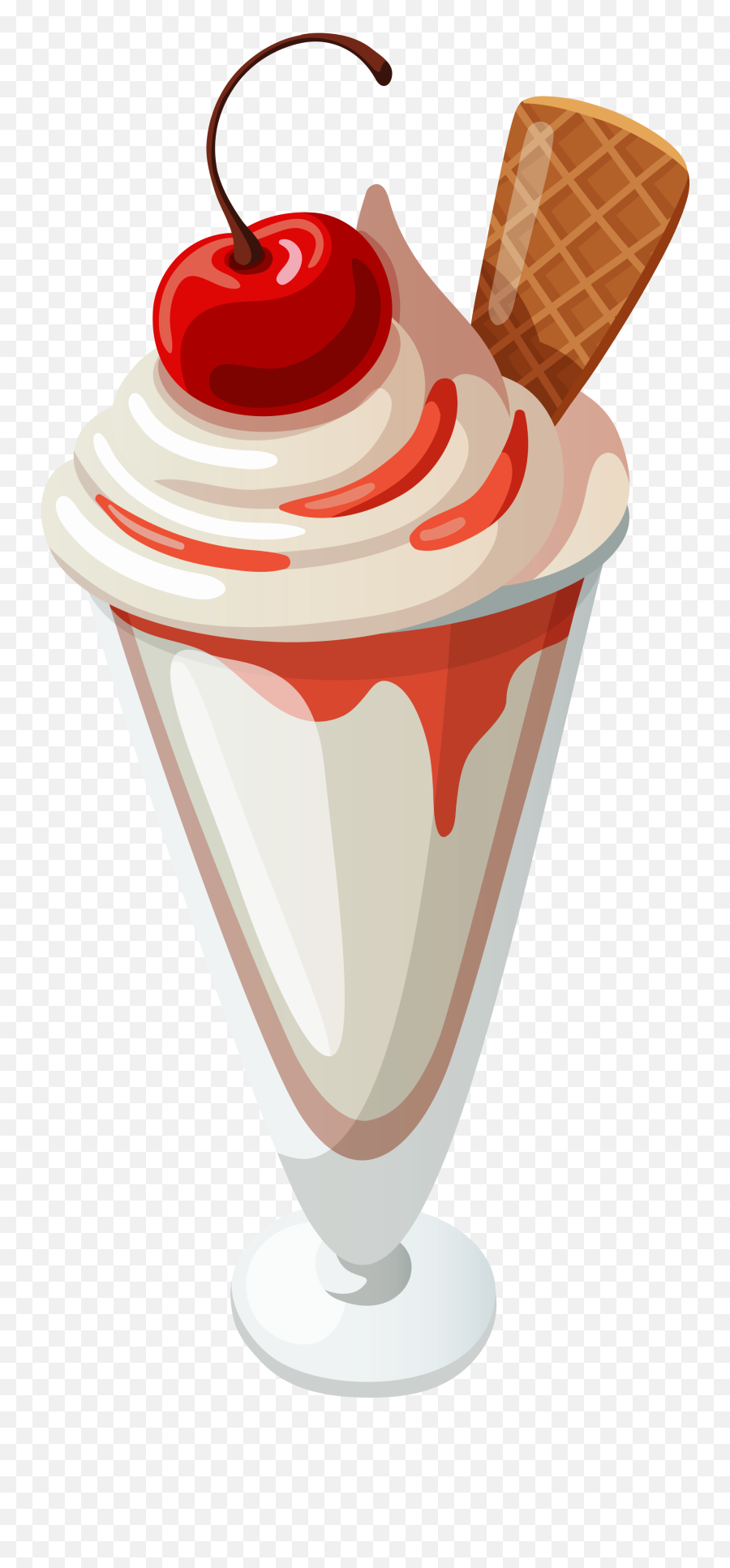 Ice Cream Sundae Clipart 6 - Clipart Ice Cream Sundae Png Emoji,Chocolate Ice Cream Emoji