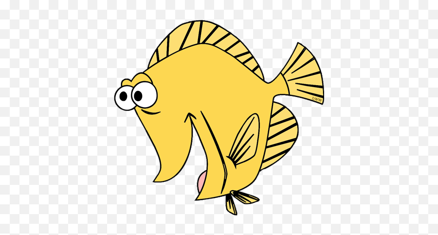 Bubble The Yellow Tang Fish - Fish Finding Nemo Clipart Emoji,Finding Nemo Emoji Story