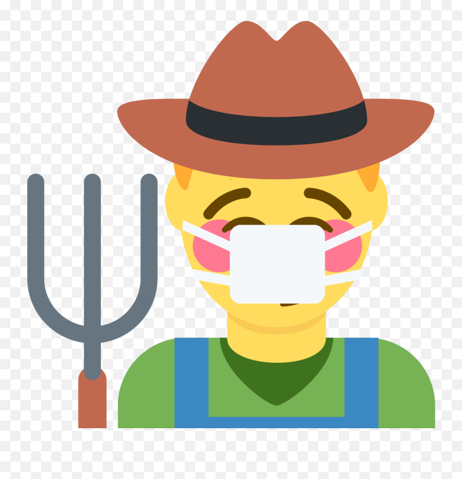Emoji Face Mashup Bot On Twitter U200d Man Farmer - Campesino Emoji,Kissing Emojis