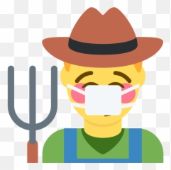 Emoji Face Mashup Bot On Twitter U200d Man Farmer - Campesino Emoji,Kissing Emojis