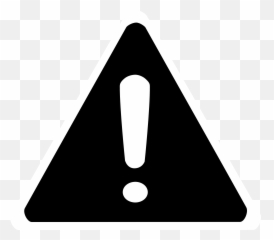 Black Warning Sign With Exclamation Mark - Black Warning Sign Emoji,Exclamation Point Emotion Worksheet