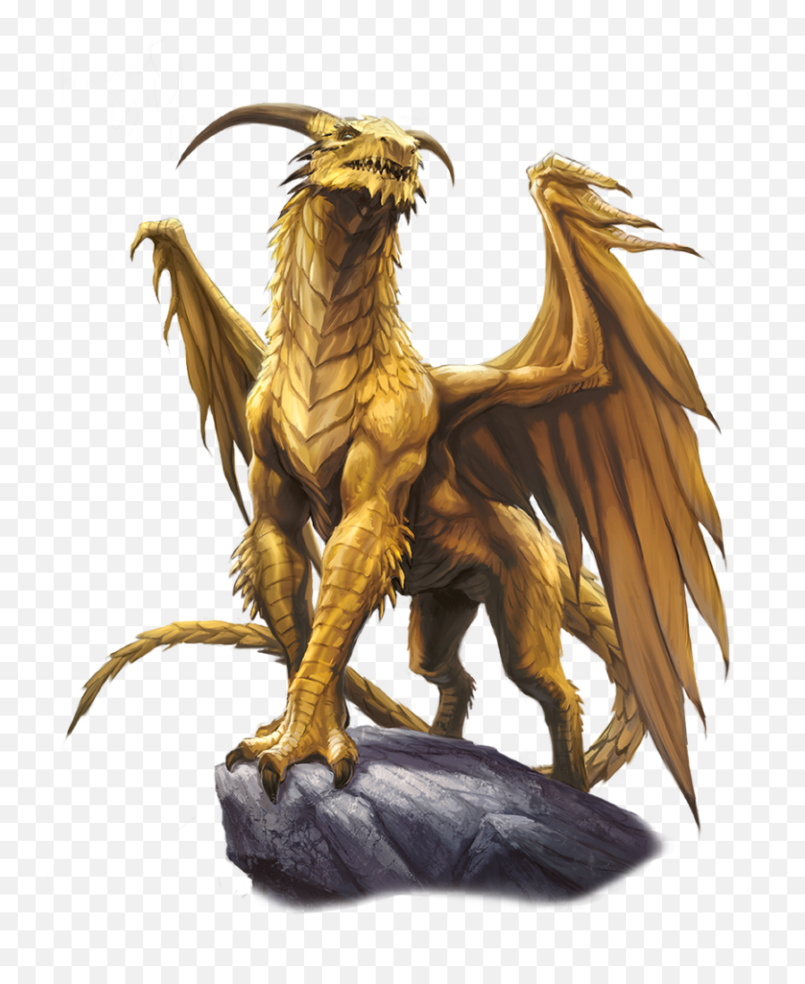 Ancient Gold Dragon - Gold Dragons Emoji,Mythical Being With No Emotion?