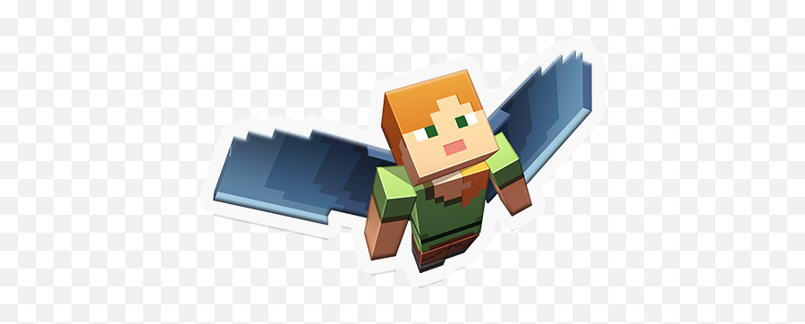 Minecraft Stickers Out - Minecraft Alex With Elytra Emoji,Carousel Emoji