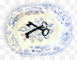 Plate Platter Keys Decor Blue Sticker - Serving Platters Emoji,Emoji Plate Pottery
