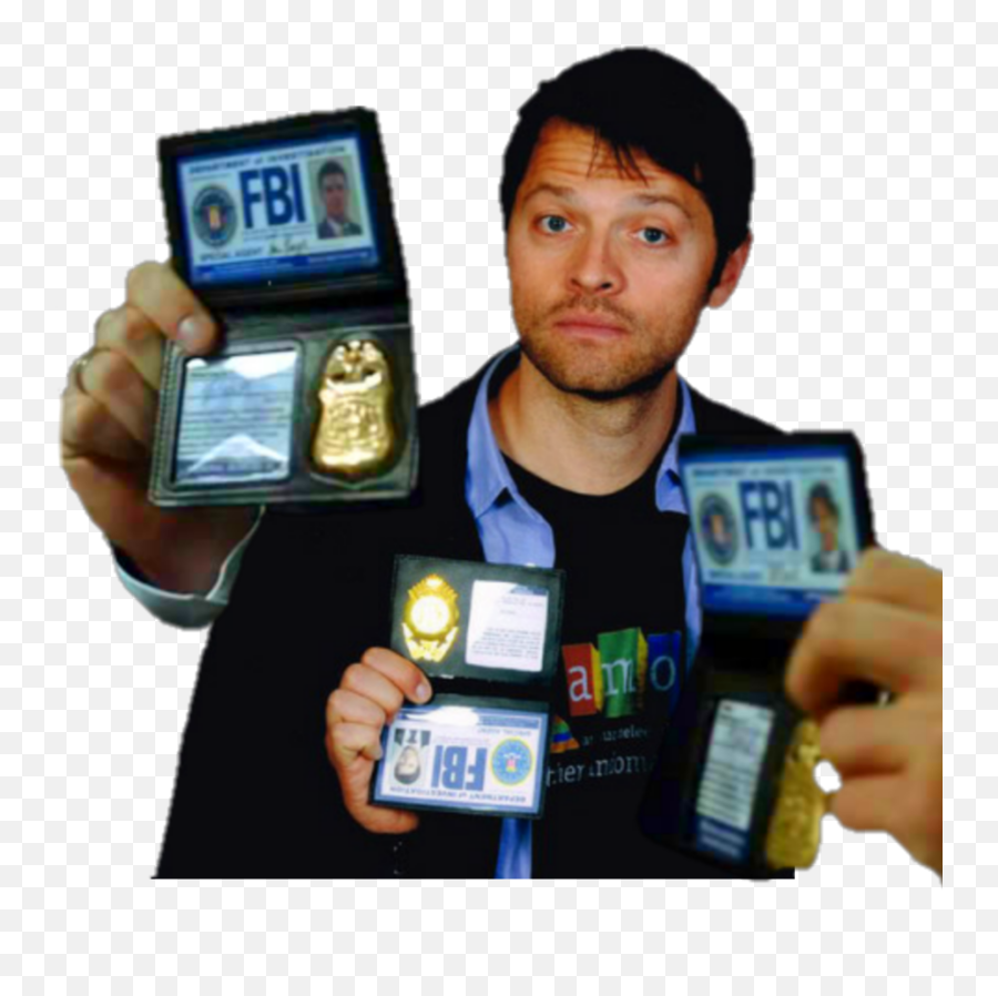 Supernatural Fbi Sam Dean Castiel Id Sticker By Jvs - Samsung Girl Lewd Emoji,Gif Castiel Emojis