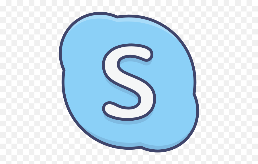 Skype Logo Social Media Free Icon Of - Language Emoji,Skype Emoticons Games