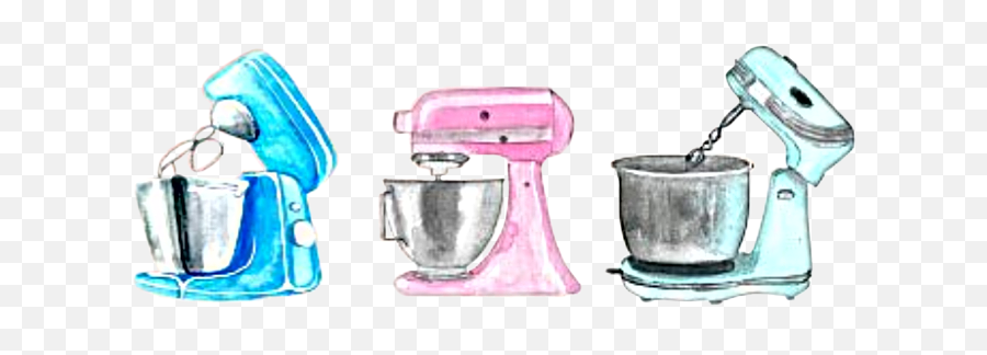 Watercolor Mixer Blender Sticker - Watercolour Stand Mixer Clipart Emoji,Stand Mixer Emoji