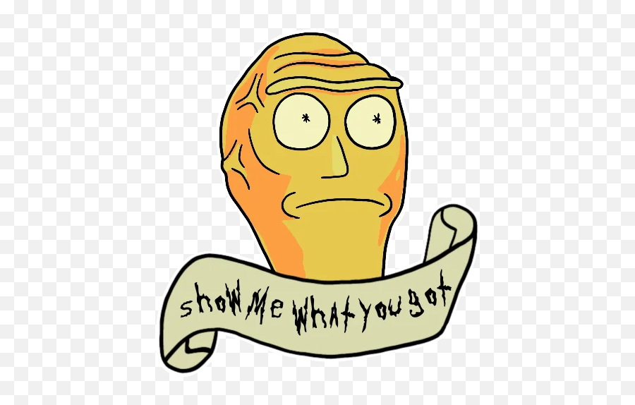 Rick And Morty - Telegram Sticker Happy Emoji,Morty Emoji Png