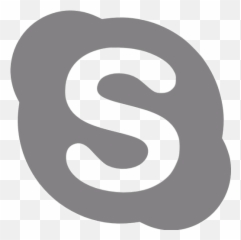Gray Skype Icon - Black Transparent Skype Logo Emoji,Skype Crown Emoticon