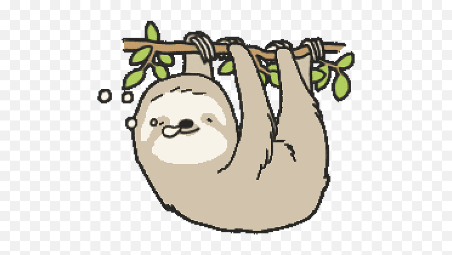 Lazy Sloth Portable Battery Charger - Happy Emoji,Sloth Face Emoticon