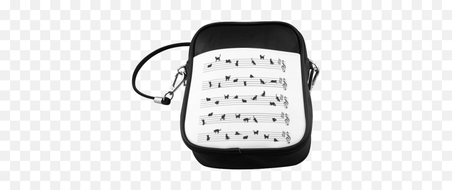 Conceptual Cat Song Musical Notes Sling Bag Model 1627 Id D80390 - Messenger Bag Emoji,Musiclly Emoji Pillows