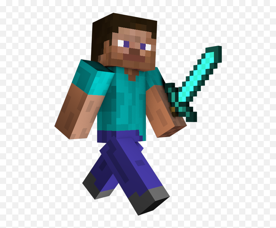 Diamond Sword Steve Clipart - Steve Minecraft Png Emoji,Copy Paste Mincraft Steve Emojis