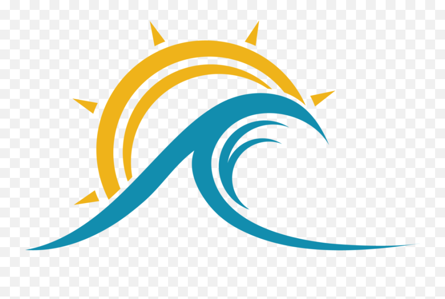 Waves Clipart Sun Waves Sun Transparent Free For Download - Wave With Sun Logo Emoji,Wave Emoji Hat