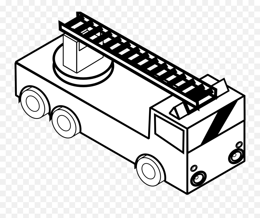 Download Toy Fire Truck Stock Photo - Line Drawing Of Fire Black And White Clipart Pickup Emoji,Fire Emoji And Fire Truck Emoji