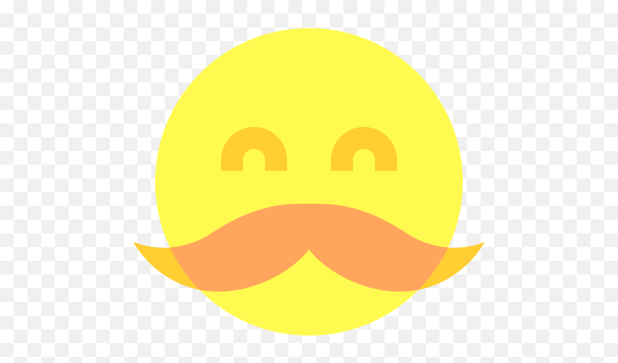 Mustache - Free Smileys Icons Happy Emoji,Emoticon With Moustache Laughing