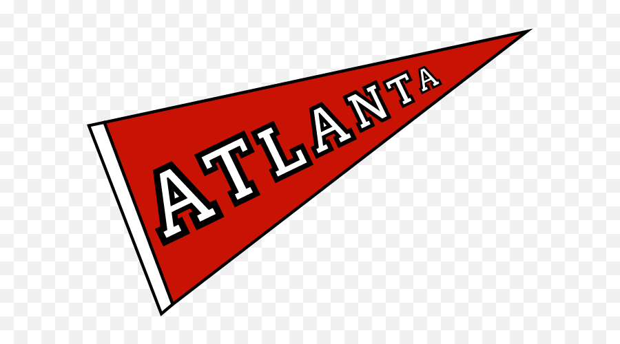 Atlanta Pennantpng - Vertical Emoji,Srs Bsns Face Emoticon