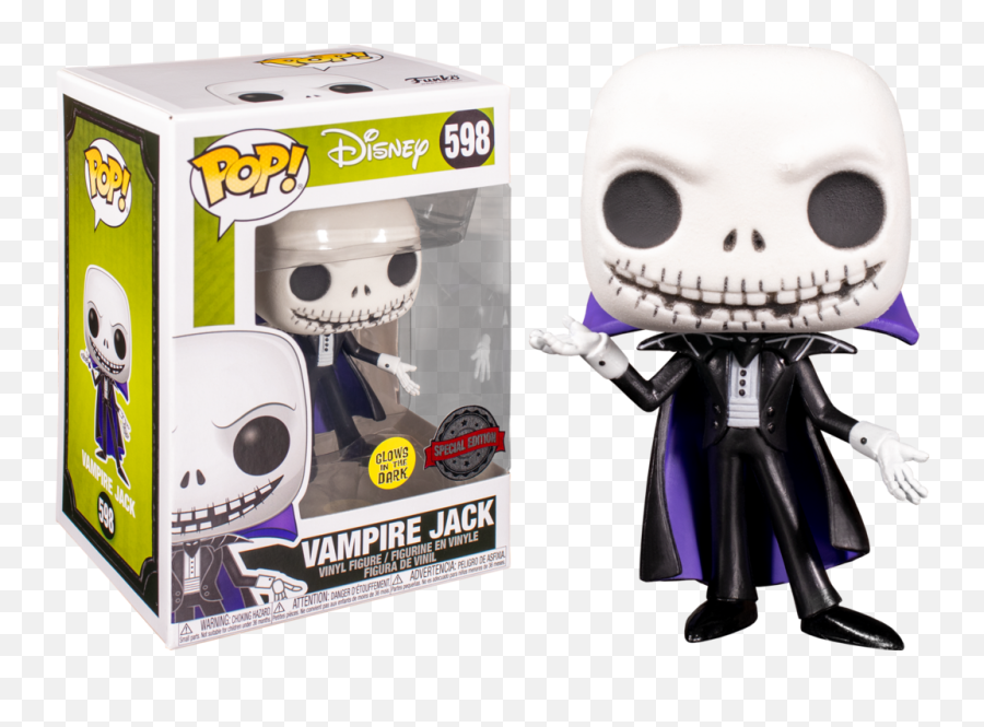 Pinbacks Bobbles Lunchboxes The Nightmare Before Christmas - Vampire Jack Skellington Funko Pop Emoji,Jack Skellington Emoji For Messenger