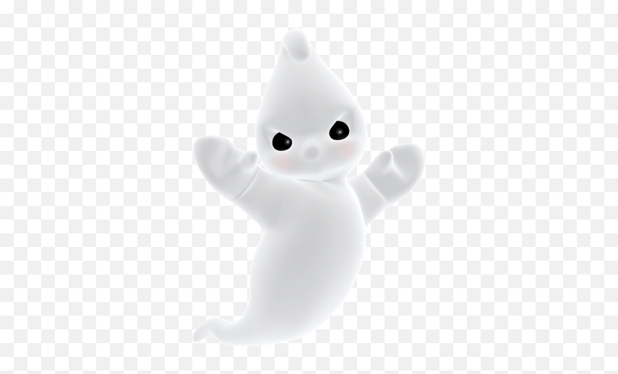 Download Hd 3d Angry Cute Ghost Png Clipart - Ghost Clipart 3d Ghost Png Emoji,Cute Emoji Ghost