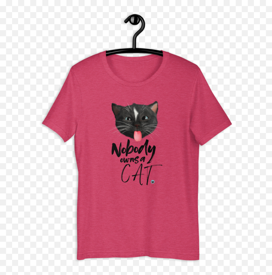 Nobody Owns A Cat T - Shirt Emoji,Video Emoticon Tongue Out Raspberry