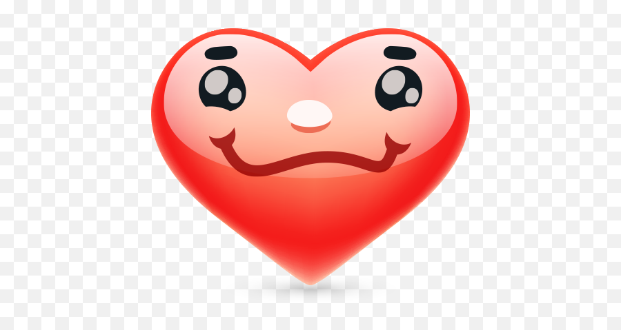 Sevimli Gülümseyen Kalp Emoji - Happy,Kalp Emoji