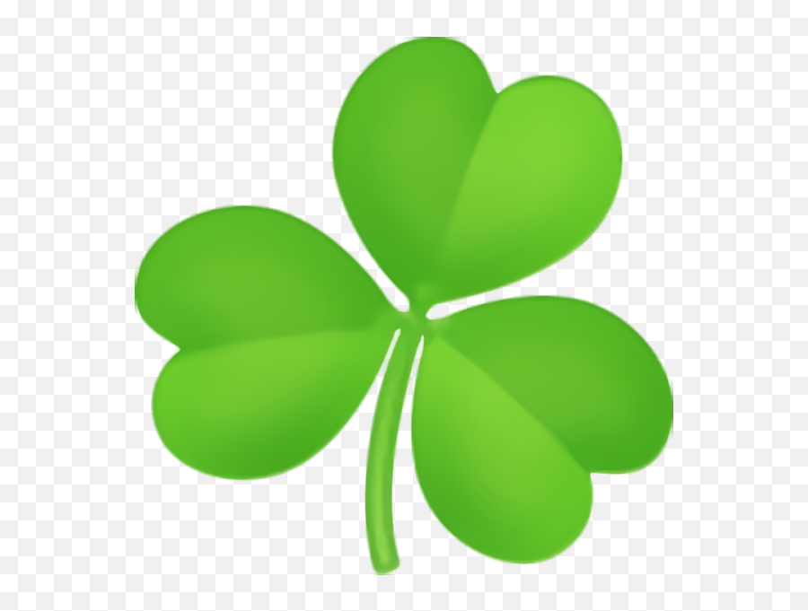 St Patricku0027s Day Green Leaf Symbol For Saint Patrick For St Emoji,Clover Emoji